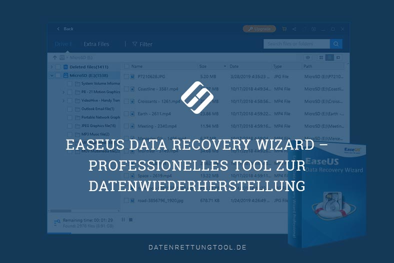 EaseUS Data Recovery Wizard – professionelles Tool zur Datenwiederherstellung