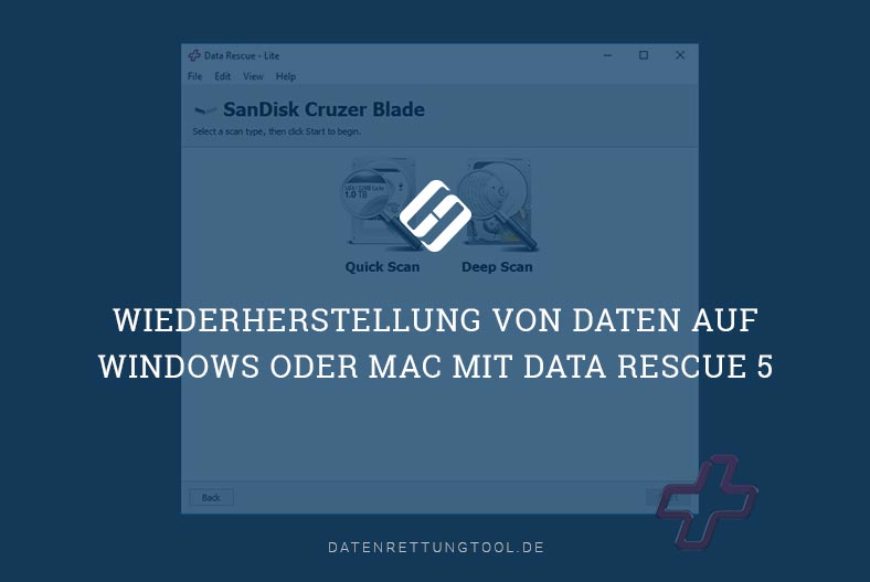 Wiederherstellung von Daten auf Windows oder Mac mit Data Rescue 5