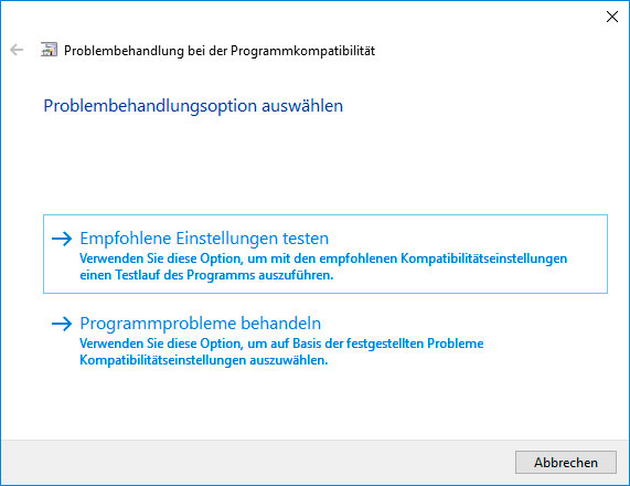 «PAGE_FAULT_BEYOND_END_OF_ALLOCATION» 0x000000CD: Problembehandlungsoption auswählen