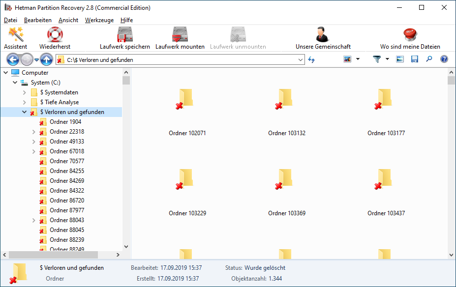 Hetman Partition Recovery - Files that Can be Restored