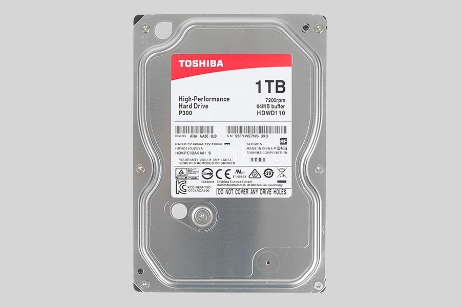 Datenrettung der Festplatte Toshiba